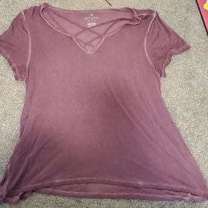 purple America eagle soft and sexy tee shirt